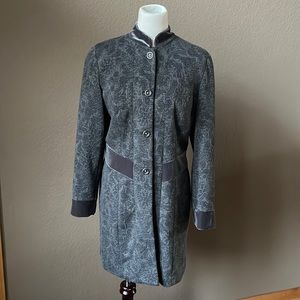 Velour Lightweight Mid Length Coat